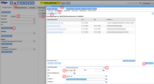 Dienststellung Brandschutzerzieher in den Personalstammdaten hinterlegen Dienststellung Brandschutzerzieher in den Personalstammdaten hinterlegen