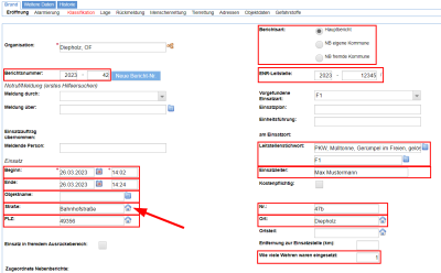 Eröffnung - Pflichtfelder Eröffnung - Pflichtfelder